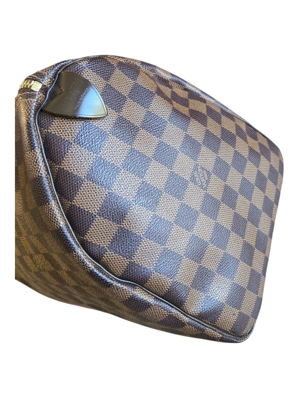 Louis Vuitton Red Canvas Interior with Dark Leather Tab - Picture 4 of 13